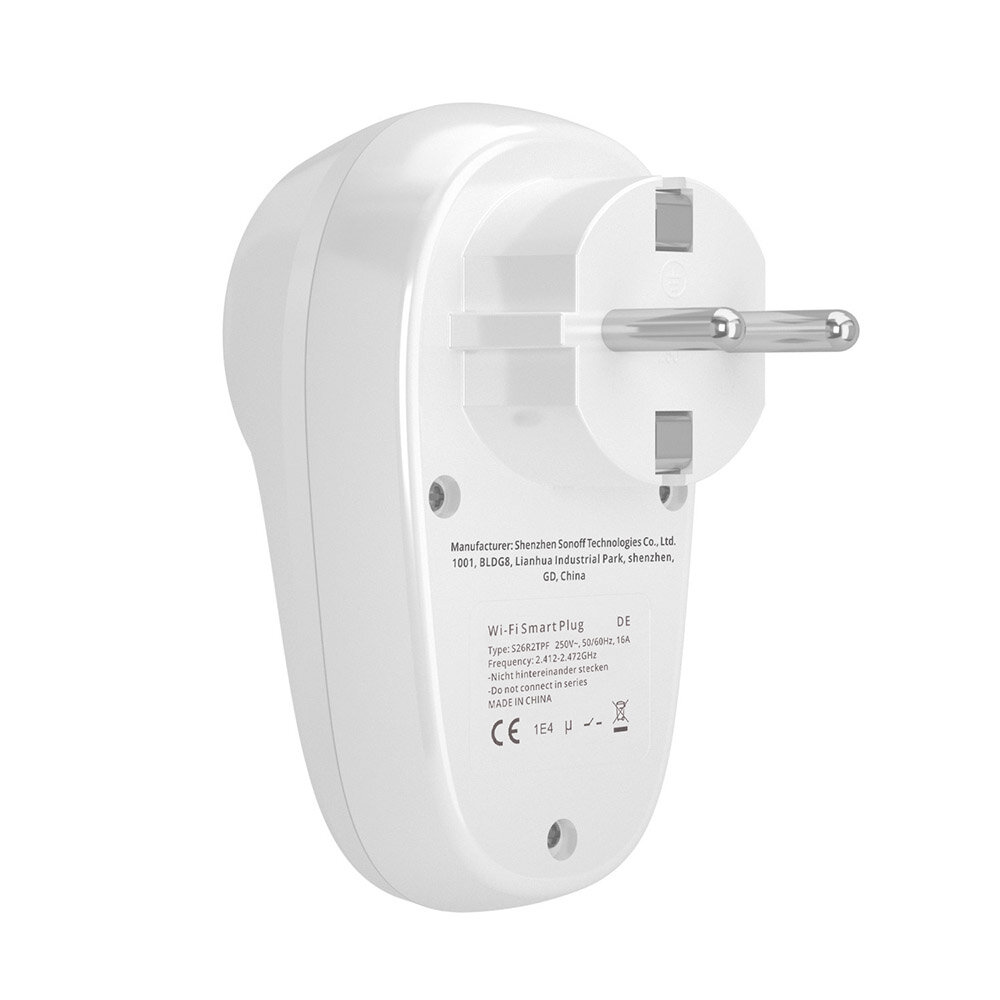 Sonoff S26R2TPF Padrão Europeu Smart WiFi Socket Suporte Controle Remoto de Voz para Telefone