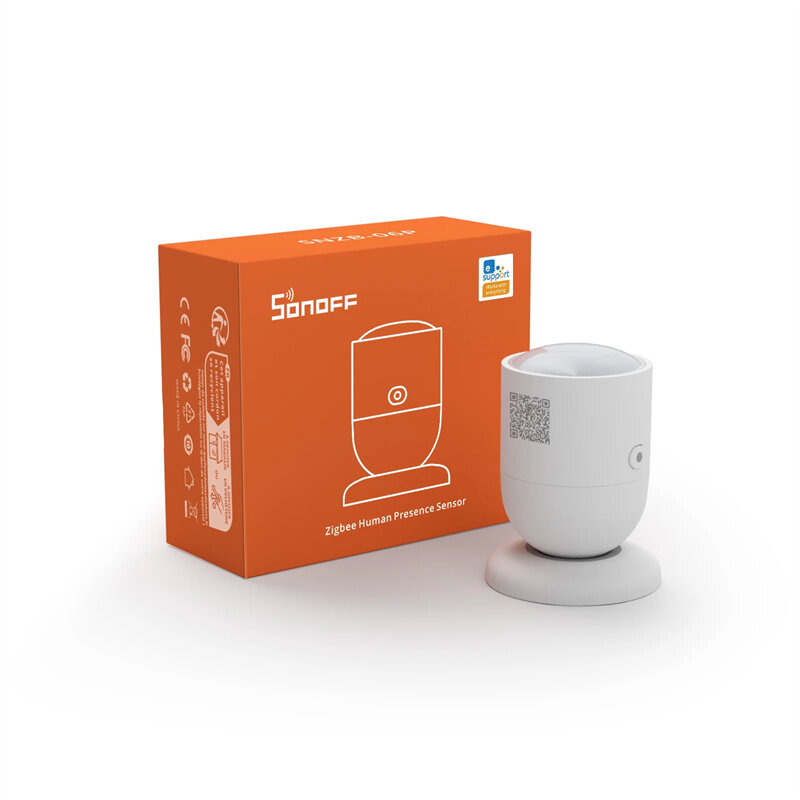 Sonoff SNZB-06P Smart Home Zigbee3.0 Sensor de presença humana Detecção de radar de micro-ondas Detector PIR de corpo inteligente Trabalho com IFTTT Alexa Google Home