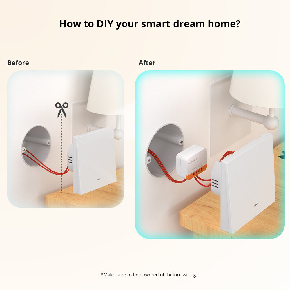 Sonoff ZBMINI L2 Smart Zigbe3.0 Switch Nenhum neutro necessário Módulo de relé de controle bidirecional inteligente Timer Controle de voz com Alexa Google Zigbe Hubs