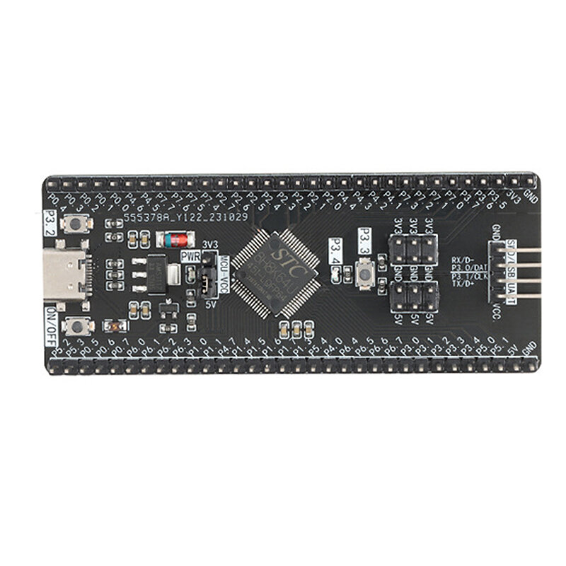 STC8H8K64U STC32G12K128 LQFP64 DIP40 8051 Microcontrolador Núcleo Módulo de placa de desenvolvimento de aprendizagem Download USB Simulação de queima