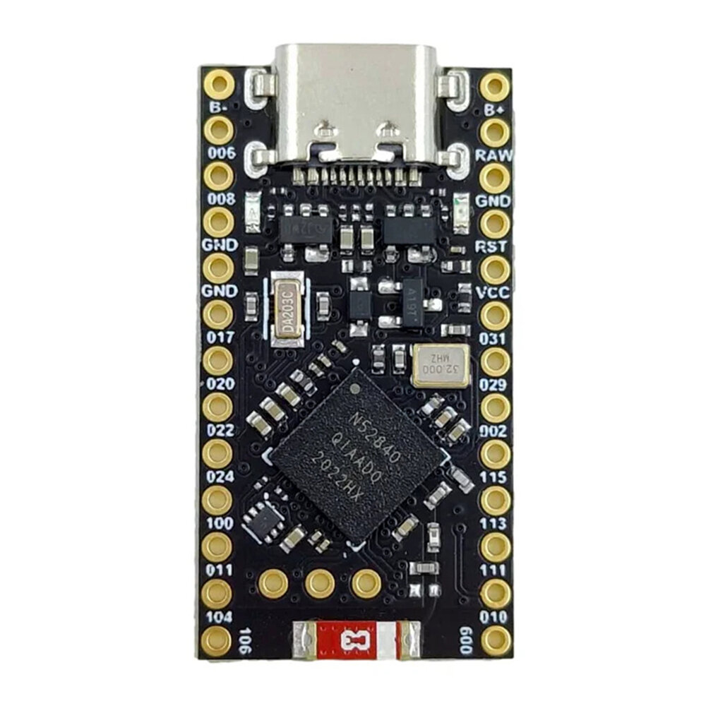 Placa de desenvolvimento SuperMini NRF52840 Bluetooth 5.0 ARM Cortex-M4F 1MB Flash 256kB RAM SoC sem fio de baixa potência