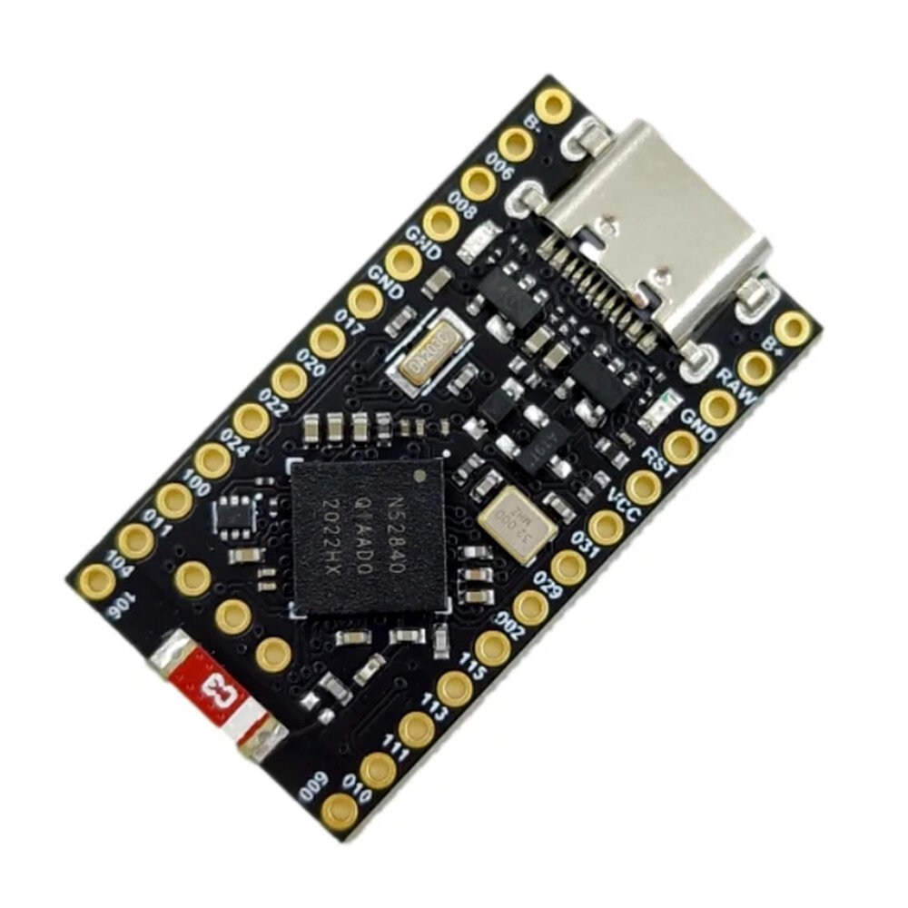 Placa de desenvolvimento SuperMini NRF52840 Bluetooth 5.0 ARM Cortex-M4F 1MB Flash 256kB RAM SoC sem fio de baixa potência