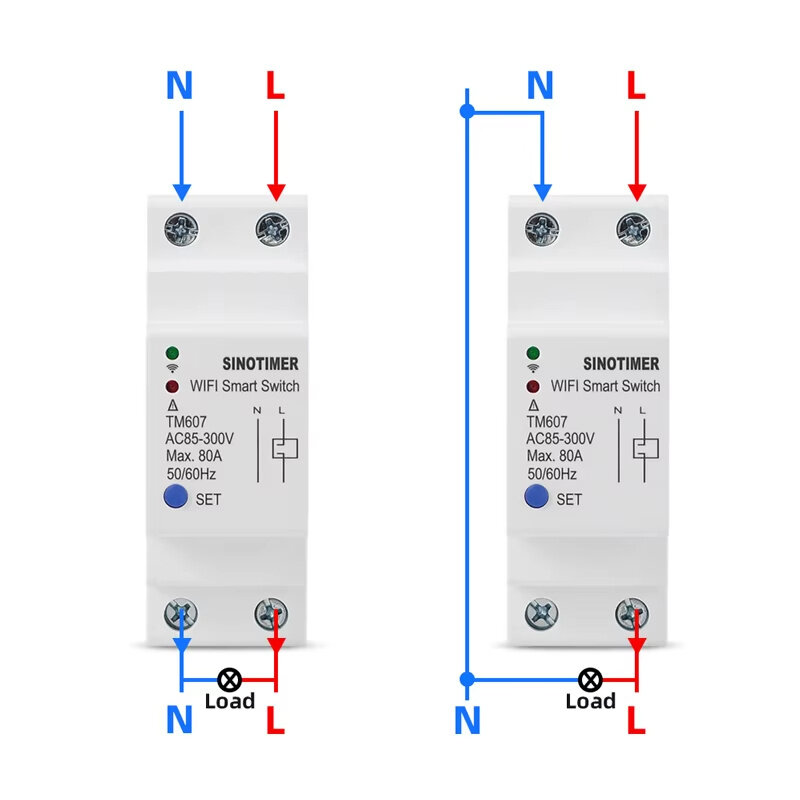 TM607 80A Tuya Smart WiFi Timer Countdown Time Switch APP Wireless Remote Control DIY Lights Work with Alexa Google Home