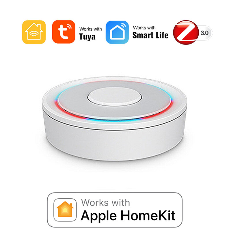 Tuya homekit zigbe wired gateway hub app controle remoto inteligente casa inteligente ponte suporte controle de voz com alexa google casa