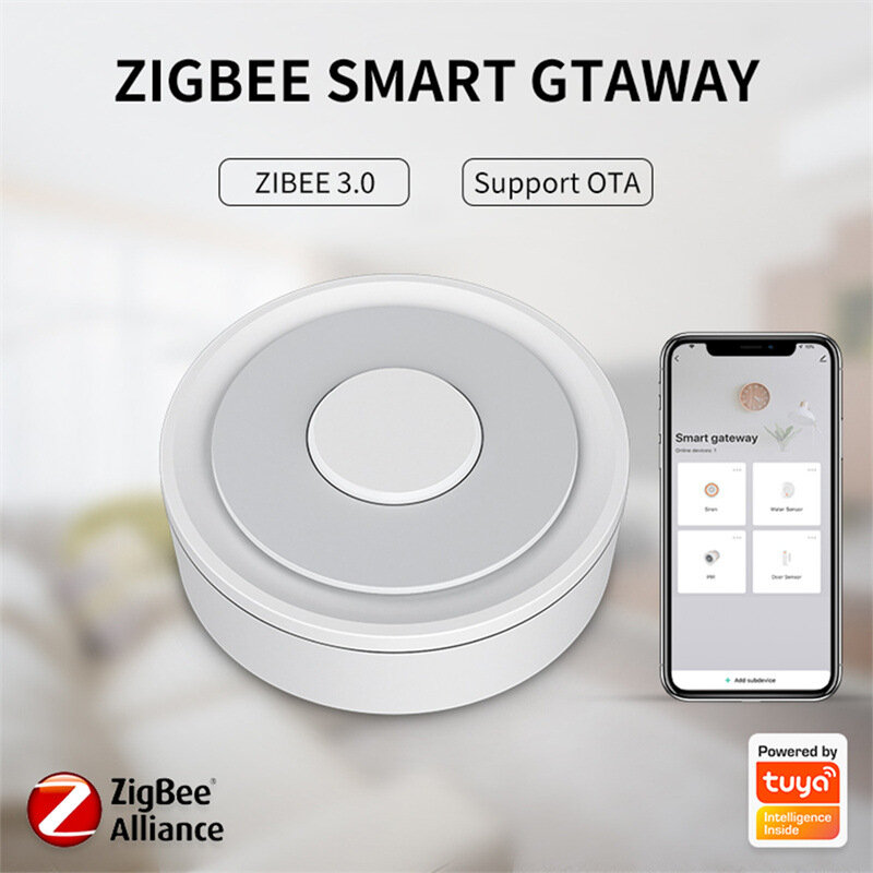 Tuya homekit zigbe wired gateway hub app controle remoto inteligente casa inteligente ponte suporte controle de voz com alexa google casa