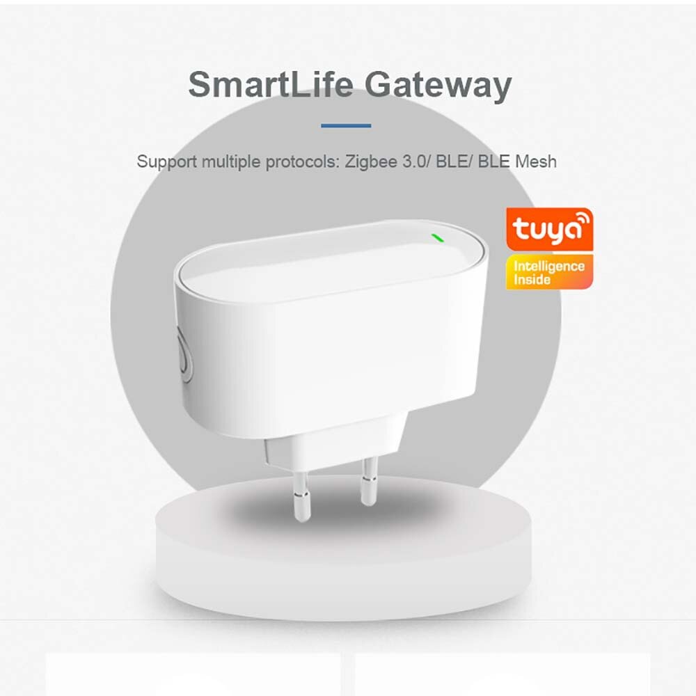 Tuya Smart SmartLife Gateway Zigbe bluetooth Mesh Wireless Tomada APP Controle remoto de voz com Alexa Smart Home Automation Hub