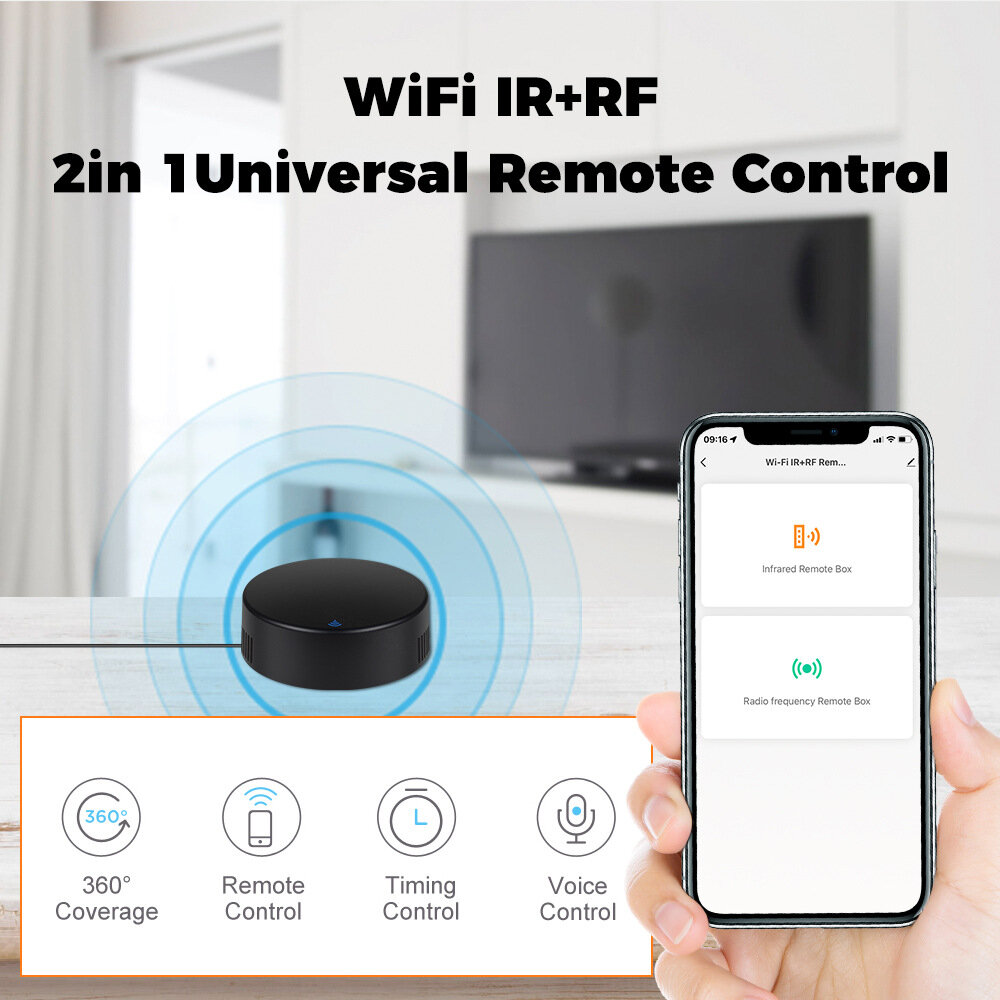 Tuya wifi ir + rf 433mhz controle remoto universal infravermelho controlador para tv ar condicionado voz app alexa google casa