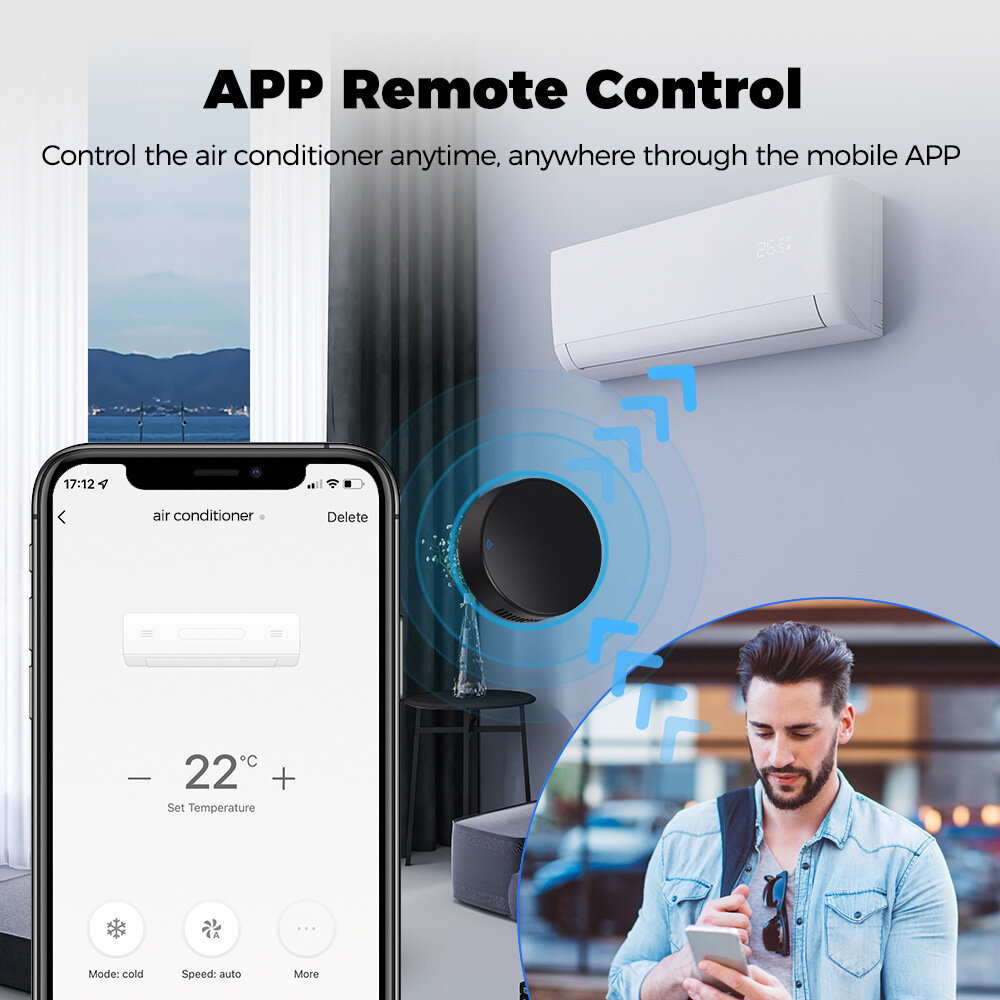 Tuya wifi ir + rf 433mhz controle remoto universal infravermelho controlador para tv ar condicionado voz app alexa google casa