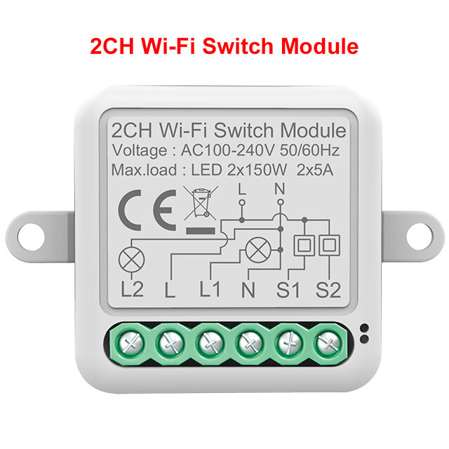 Tuya WiFi スマートスイッチモジュール電気スイッチング 1/2/3/4Gang 照明スイッチモジュールモバイル APP 制御