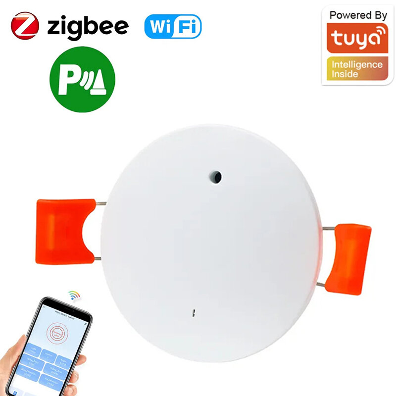 Tuya wifi/zigbe detector de presença humana inteligente corpo humano sensor pir detector de radar sensores de movimento de microondas montado no teto