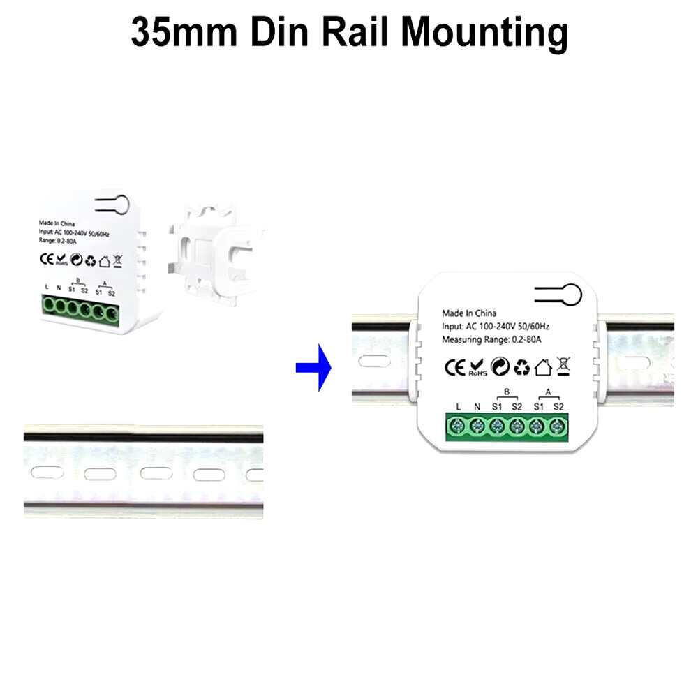 Tuya wifi/zigbe medidor de energia inteligente 1ch/2ch sistema fotovoltaico solar consumo de produção de energia medidor de monitoramento bidirecional monitor de energia