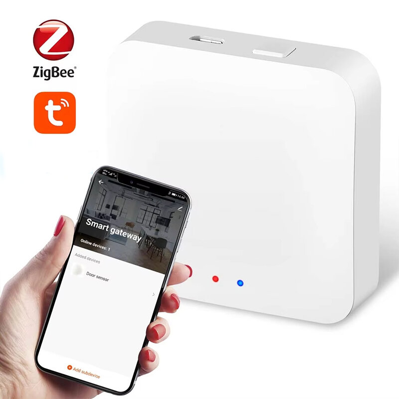 Tuya Zigbee3.0 ブリッジ スマート ゲートウェイ ハブ スマート ライフ アプリ経由でリモート コントロール Zigbe デバイス Alexa Google Home と連携