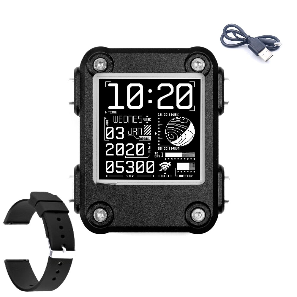 Watchy 2.0 PLUS Programmable Electronic Watch ESP32 Based Smart Watch Open Source E-Paper Display bluetooth Connectivity Real-Time Clock Gesture Detection