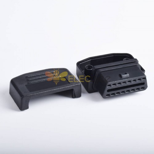 Automobile OBD2 Interfaccia diagnostica a 16 pin femmina OBD Plug Shell OBDii Tipo di saldatura assemblato