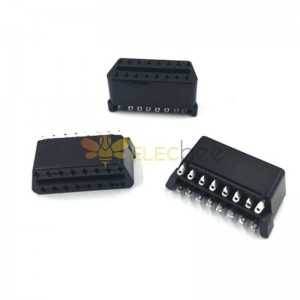 Conector fêmea OBD 16 pinos Plugue fêmea OBD2 J1962F