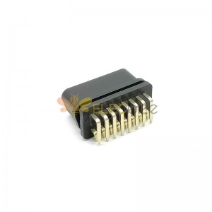 OBD2 16 Pin 90° Right Angle Female OBD Connector OBD2 Gold Plated Plug J1962F Diagnostic