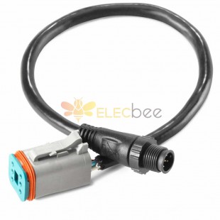 M12 남성 5Pin Nmea 2000 케이블에 Elecbee Dt06-6S