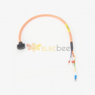 Mr-Pws1Cbl3M-A1 con Mitsubishi Servo Power Cable 0.5M Single End