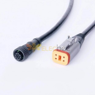 Elecbee Dt06-4S 연결관 0.1M에 Nmea 2000 M12 남성 5Pin