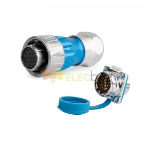 DH24 19 pines 150V 5A enchufe hembra enchufe macho carcasa de Metal conector de aviación Cable de alimentación enchufe eléctrico impermeable para puerto de carga Led