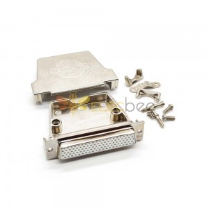 D-sub 104Pin Solder Type Female Connector Machine Pins Straight with Metal shell