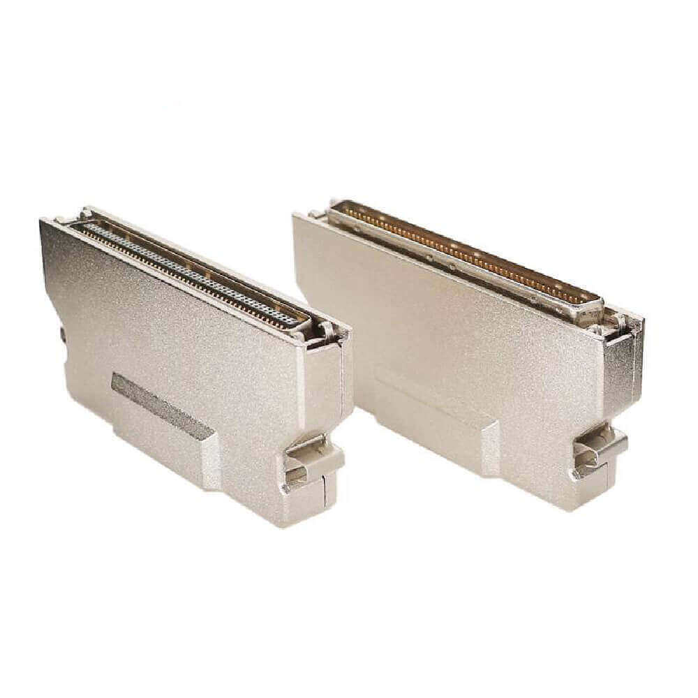 IDC SCSI-2 100 Pin Male Straight Connector Lock Lock With Metal Shell