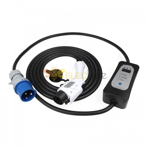 Mode 3 Tethered EV Charging Cable Type 2 IEC 62196-2 Female Three