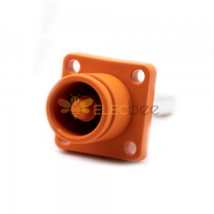 Conector de armazenamento de bateria de energia IP67 Surlok soquete fêmea reto 12 mm Bl laranja