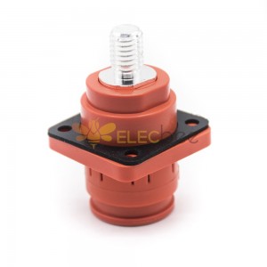 IP67 防水 Surlok 插座母头储能电池连接器直头 6 毫米 IS 橙色