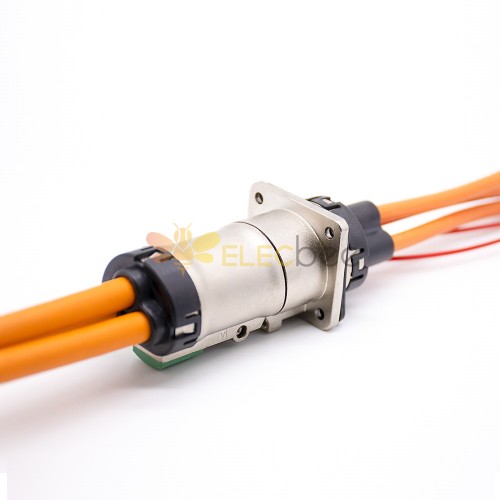 HVIL High Voltage Interlock Connector 3 Pin 3.6mm 35A Straight Socket Metal  Shell A Key