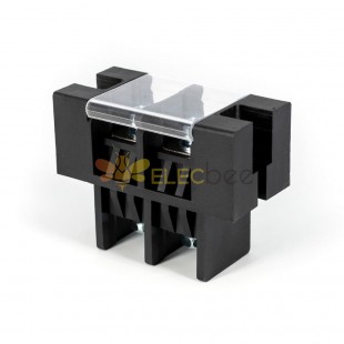 Durchführungsklemmenblock, 2-polig, 100 A, 600 V, 38 mm², gerade Schalttafelmontage Single In/Out