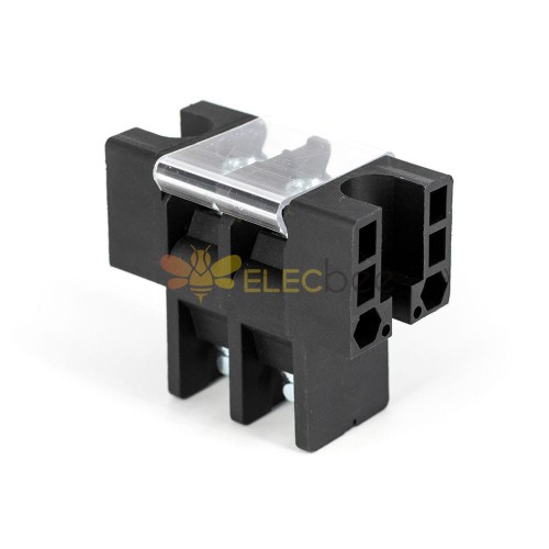 Panel Feed Through Terminal Block 2 Pin 50A 600V 8mm2 Straight Single ...