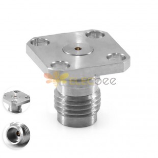 67Ghz Rf Connector 1.85mm-Kfd 4-Hole Flange أنثى