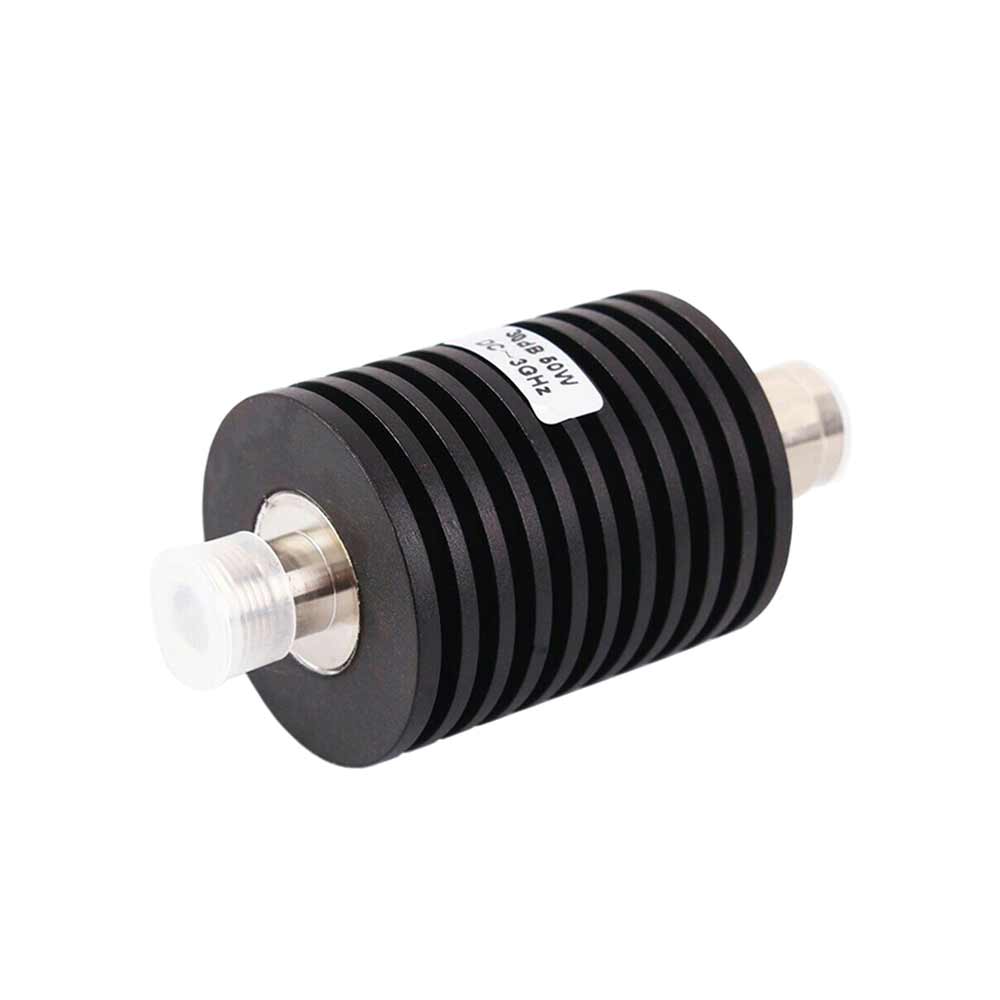 50W RF Coaxial Attenuator Telecom Parts With N Type Connector 3Ghz 1-50Db 15db