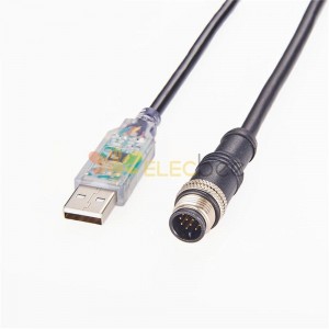 FTDI USB 2.0 RS232 maschio a M12 maschio 9 pin cavo 1 m connettore