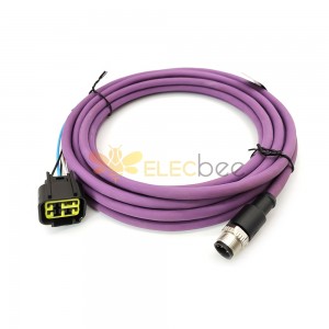 Honda 6 Pin To M12 Male 5 Pin Nmea2000 Cable 5 Meter With T-Piece