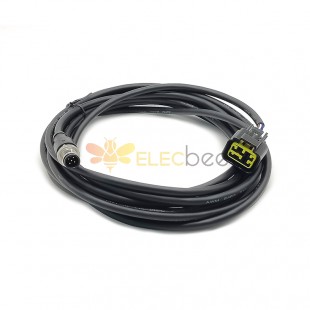 Cable Honda de 6 pines a M12 macho de 5 pines Nmea2000 de 5 metros con pieza en T