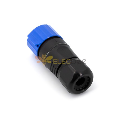 M25 self-locking Field Wireable Connector 2pin Straight Male Plug for cable AWG24