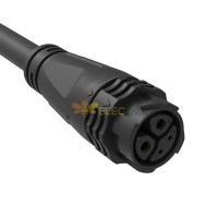 M25 self-locking Molded Cable Connector 4pin Straight Female Plug for cable AWG24