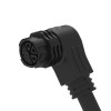 M25 self-locking Molded Cable Connector 12pin Right Angled Female Plug for cable AWG24