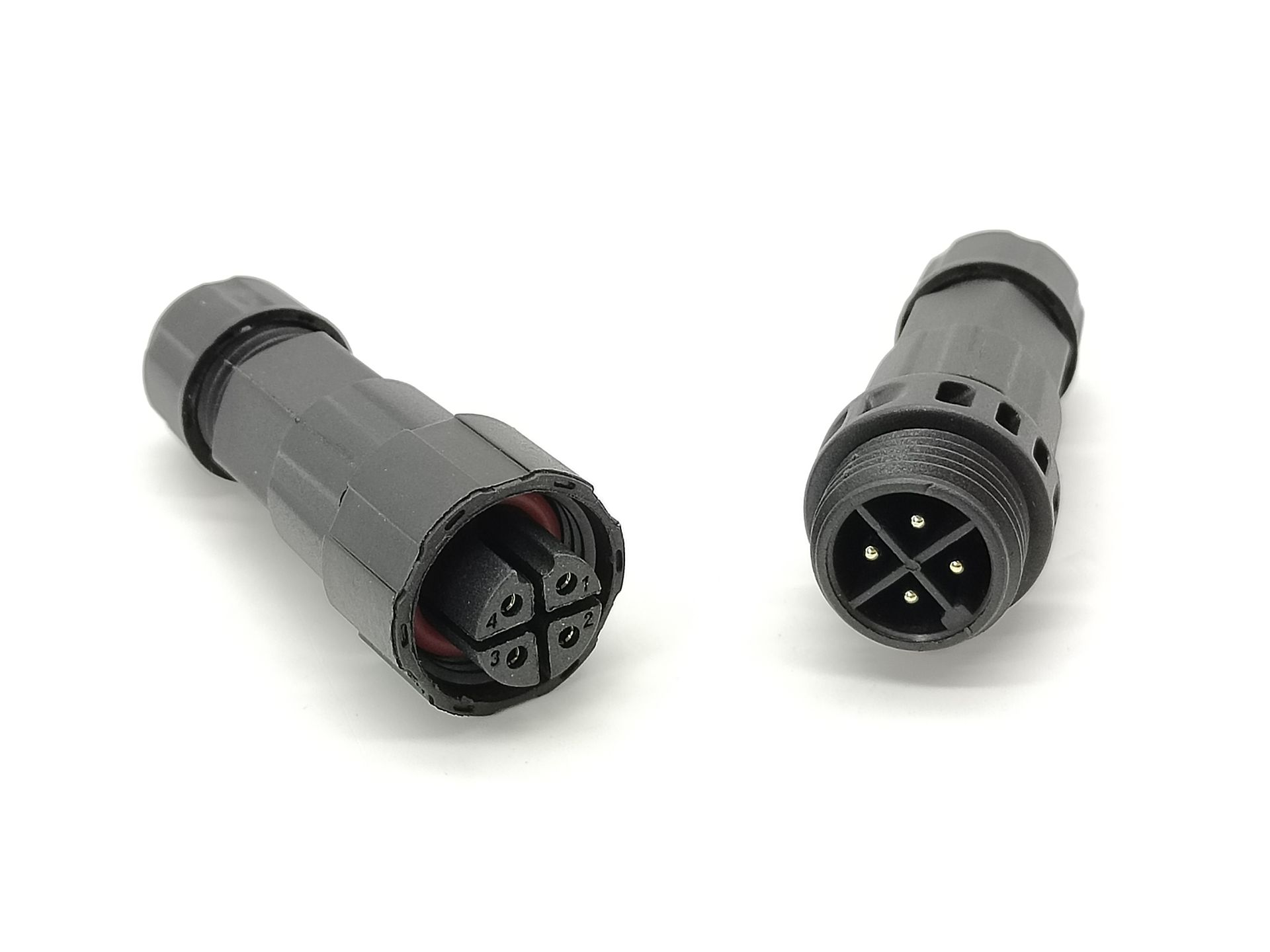Светодиодный разъем питания M16, водонепроницаемый кабельный разъем IP68, 4-контактный штекер, разъем для сварки, разъем для электрического провода