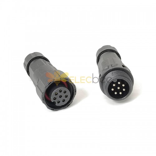 M16 Waterproof LED Power Connector IP68 8 Pin Male Female Plug Welding Electrical Wire Connector