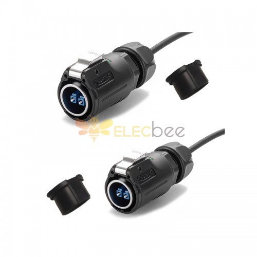 LP-24 fiber optic cable LC Duplex 2 x ELECBEE plug with 0.5 M Singlemode