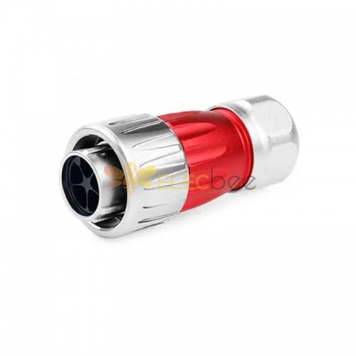 DH-20 power connector M20 5-pin male plug 500 V 12 A IP67 with barrier