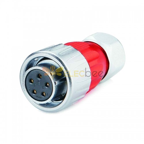 DH-20 power connector M20 5-pin female plug 500 V 12 A IP67