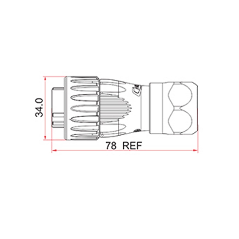 DH-24 Data USB cable 3.0 ELECBEE to Typ A male 4 m IP67