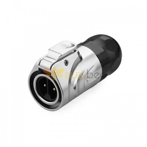 LP-16 power connector metal M16 2-pin male max. 400 V 10 A IPX8