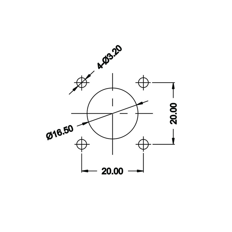 LP-16 chassis connector M16 2 pin female metal housing max. 400 V 10 A IPX8