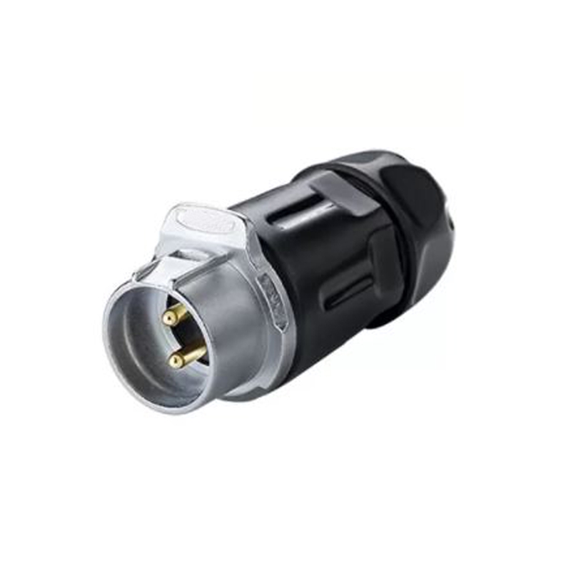 LP-20 power connector M20 2-pin male cable plug 500 V 20 A IPX8