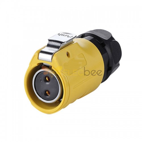 LP-20 Power cable plug yellow M20 yellow 2 pole female 500 V 20 A IPX8